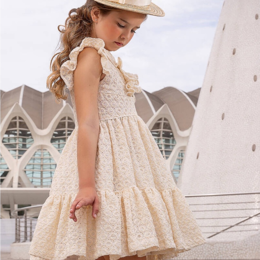 Charming Cream Kids Dress bought from children’s salon